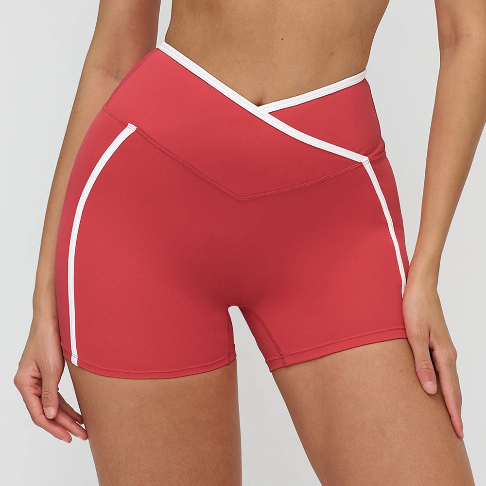 Yoga Shorts Women High Waist Gym Fitness Shorts Sports Biker Shorts Female Sports Yoga Short Leggings Workout Cycling Tights