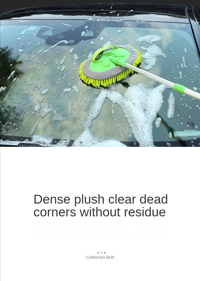 Car Cleaning Tools Car Detailing Cleaning Brush Adjustable Super Absorbent Telescoping Long Handle Cleaning Mop Auto Accessories