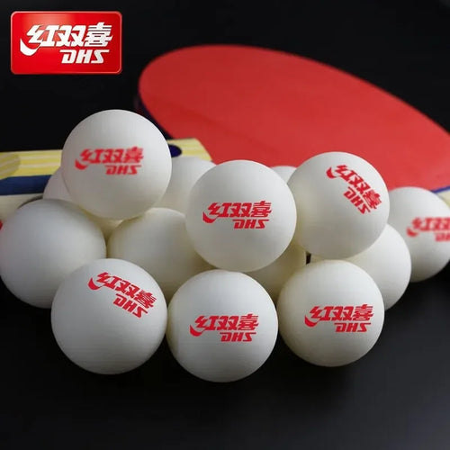 100Pcs DHS Seamed Table Tennis Ball ABS New Material Table Tennis Ball ITTF Approved Ping Pong Balls for Training Competition