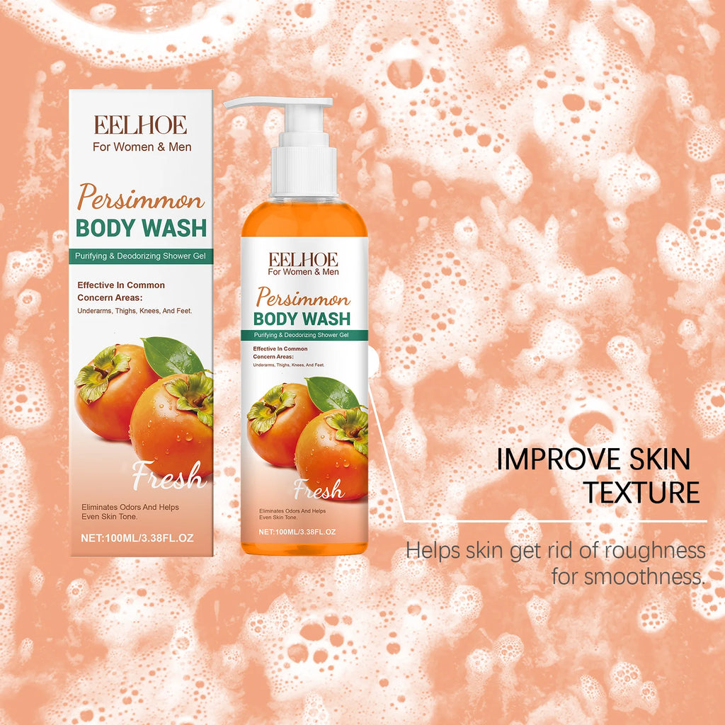 Persimmon Fresh Shower Gel cleanses body dirt and oil, leaving a refreshing feel and smooth texture.