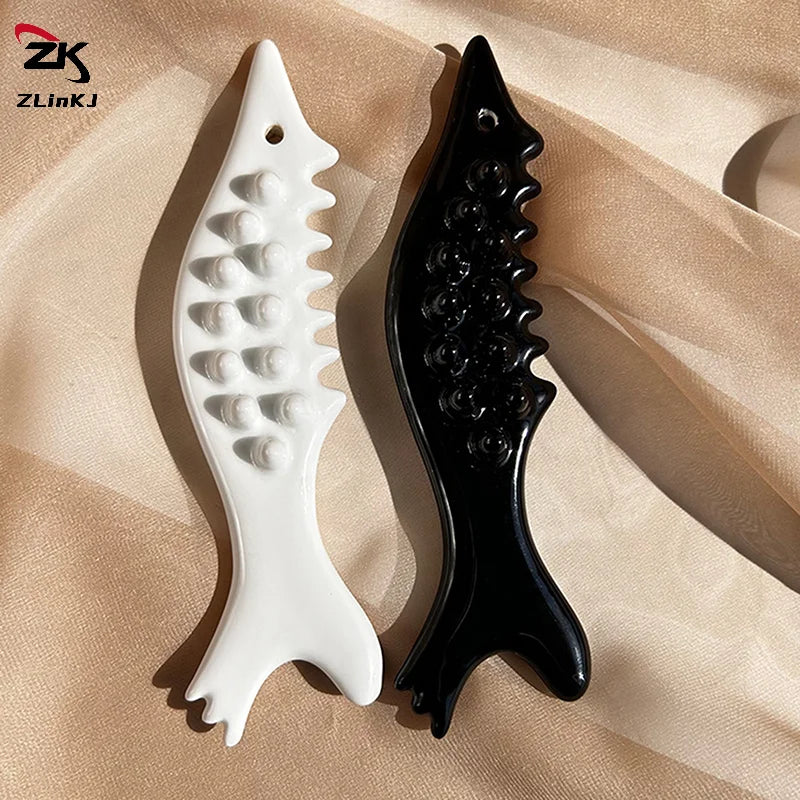 1PCS Ceramic Gua Sha For Face Body Antistatic Guasha Board Skin Tightening Face Lift Massager