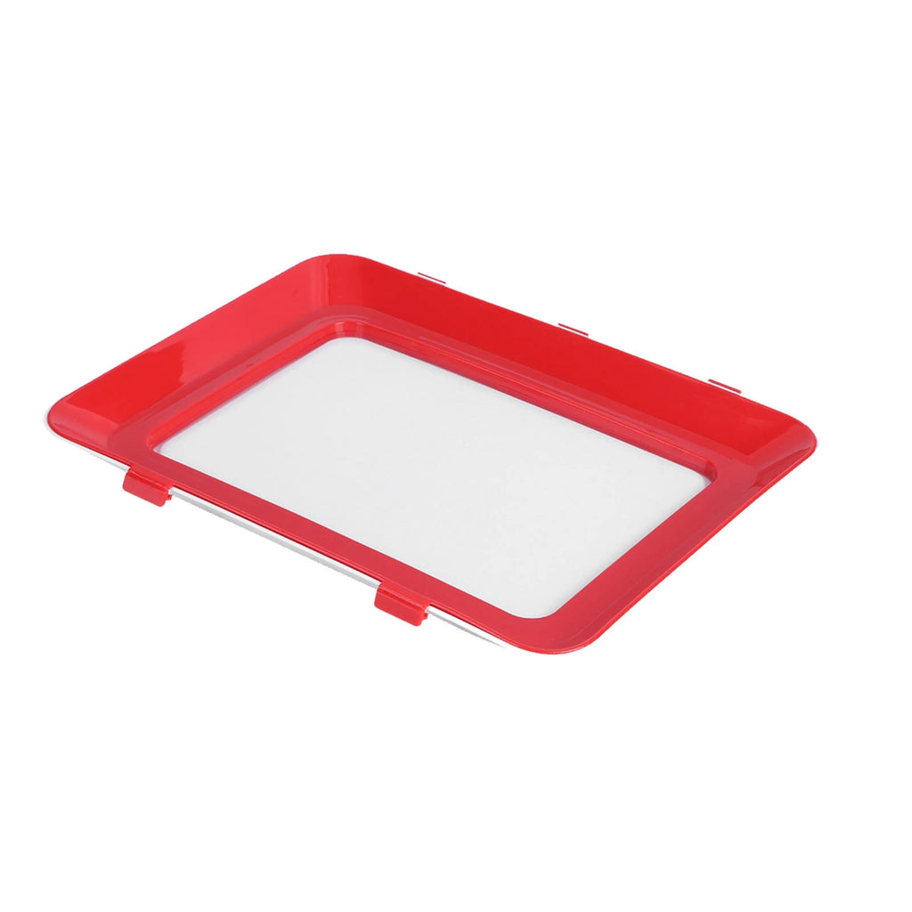 Food Preservation Tray Reusable Stacking Food Storage Trays With Seal Buckles for Storing Meal Fruits Vegetables Meat Leftovers