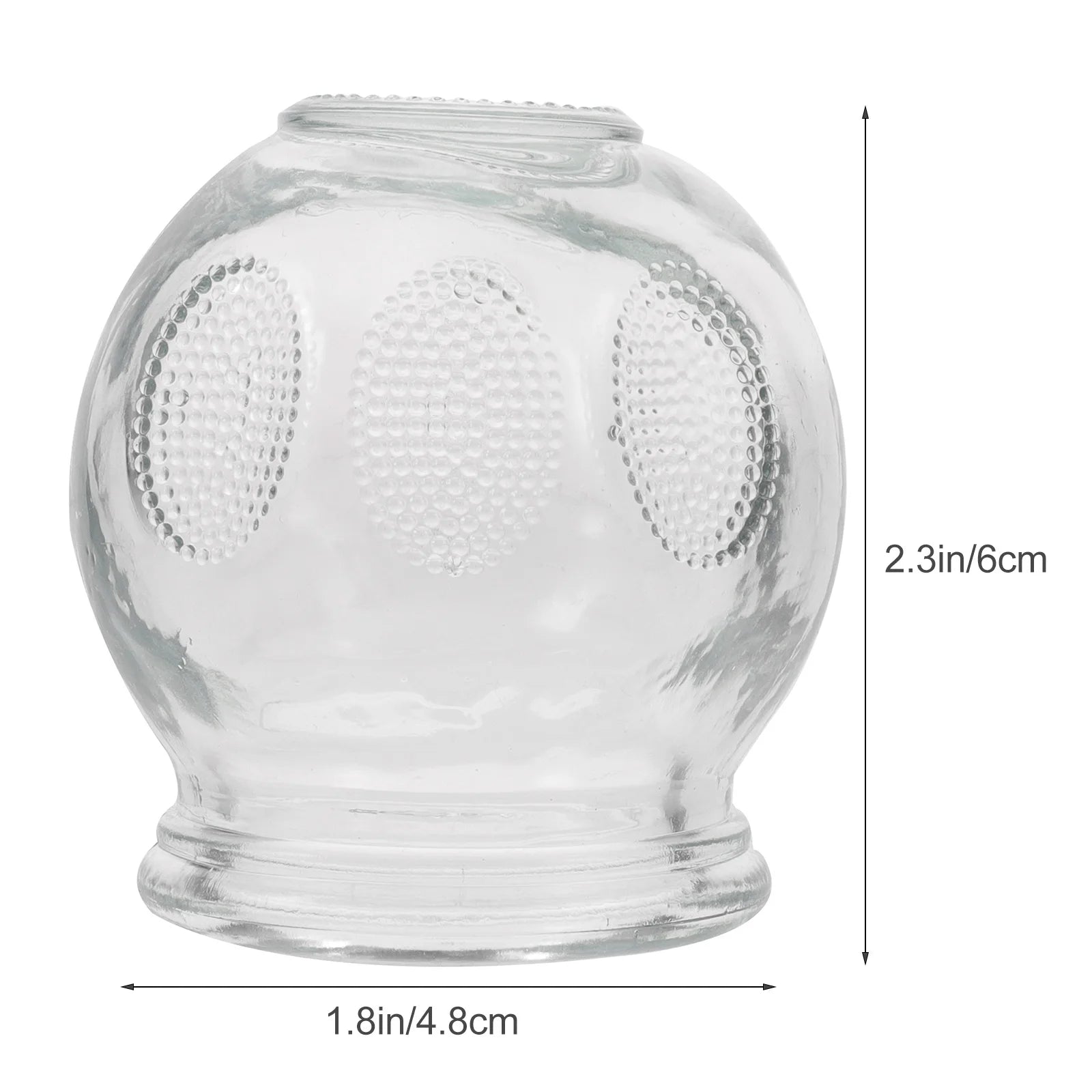 6Pcs Gua Sha Therapy Cans Body Set Chinese Set Glass Fire Can Hand Tools Appliance Cupping Cup Massager Scraping Cupping Cups