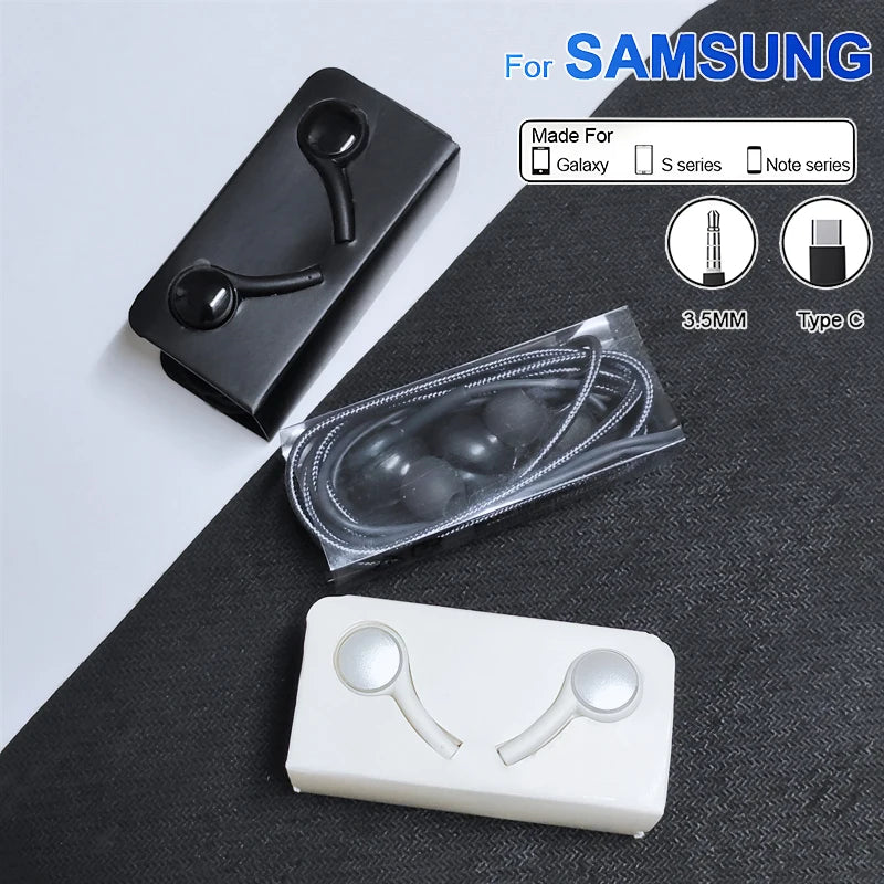 Original Earphones Headset In-ear 3.5mm/ Type c with Mic Wired headphones For Galaxy M21 M20 S21 S20 S10 9 8 plus note 9 10