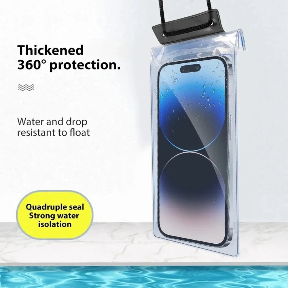 IPX8 Universal Waterproof Phone Case Water proof Bag Mobile Cover for iphone 13 14 15Pro Pouch Coque Underwater Cases Protector