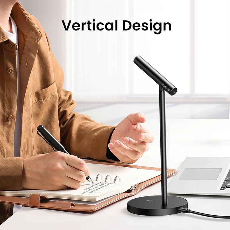 UGREEN USB Computer Microphone 360 Omnidirectional for Streaming,Gaming, YouTube,Podcasting Desktop Microphone with Mute Button