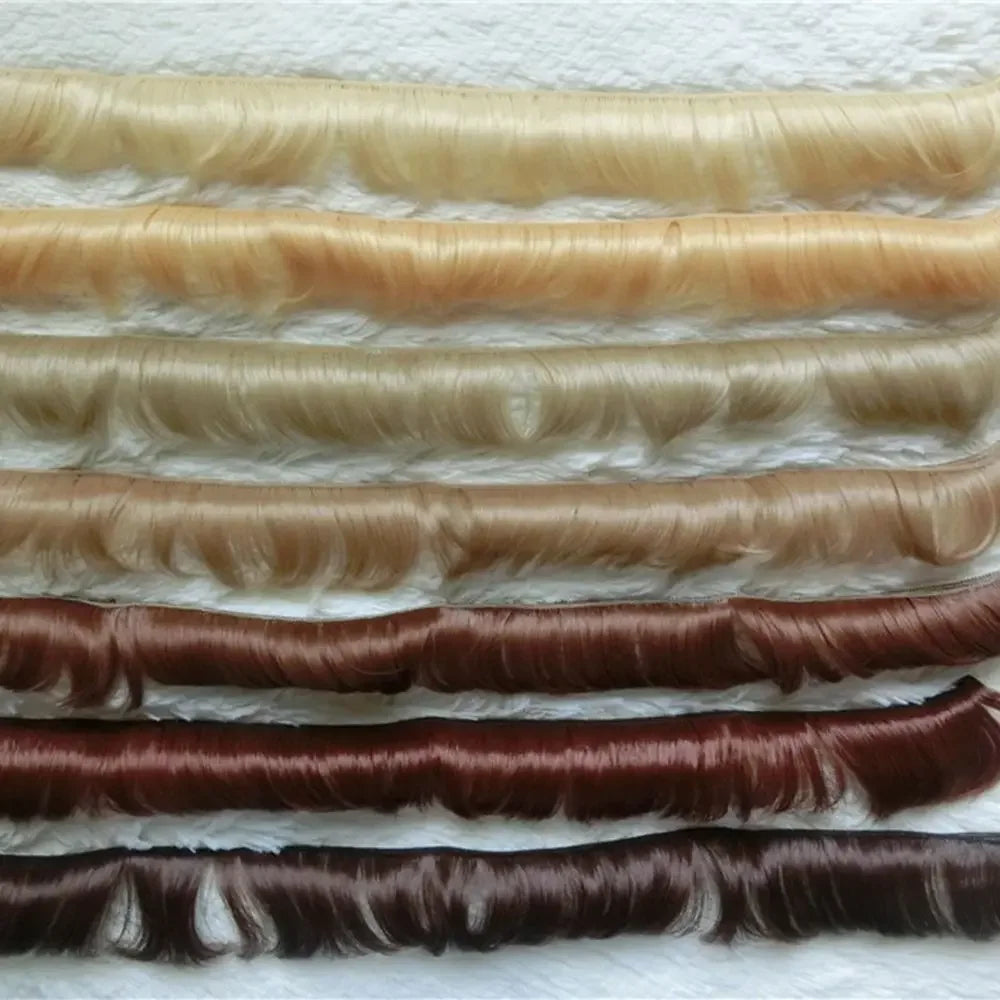 5CM Wigs 1/6 1/4 1/3 Mini Tresses Short Curly Wigs Toy Toupee Doll Fringe Hair Wigs Dolls Accessories Kids Gifts Accessories