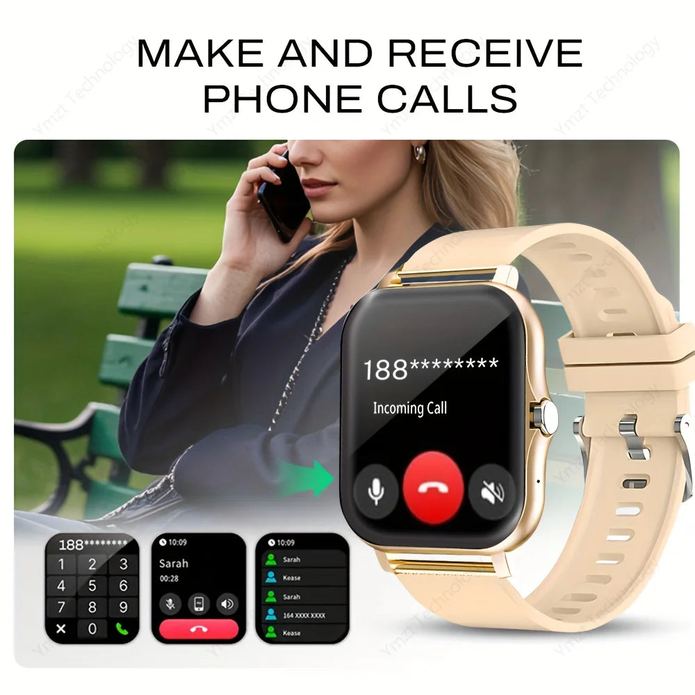 2025 New 4.65cm  Touchscreen Smartwatch with WirelessVoice180mAh Rechargeable Battery Sleek Smartwatch  Alloy Case Watch Smart