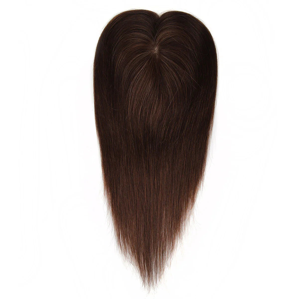 TUW10 3''x5'' Silk Base Hair Topper for Women with PU around 3 Clip 110% Handmade Remy Human Hair Natural Looking Topper Hairpin
