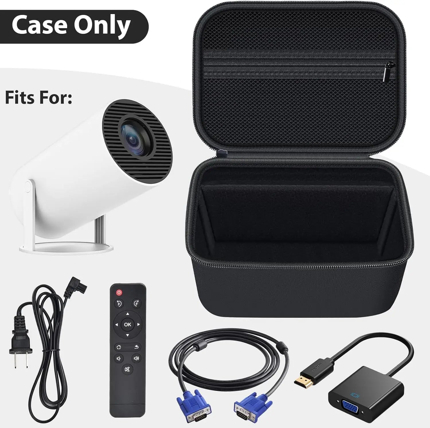 Mini Projector Case Compatible with Magcubic for Alwtniet for Limimart for Aubor for HIPPUS Portable Projector 4K 1080P Support