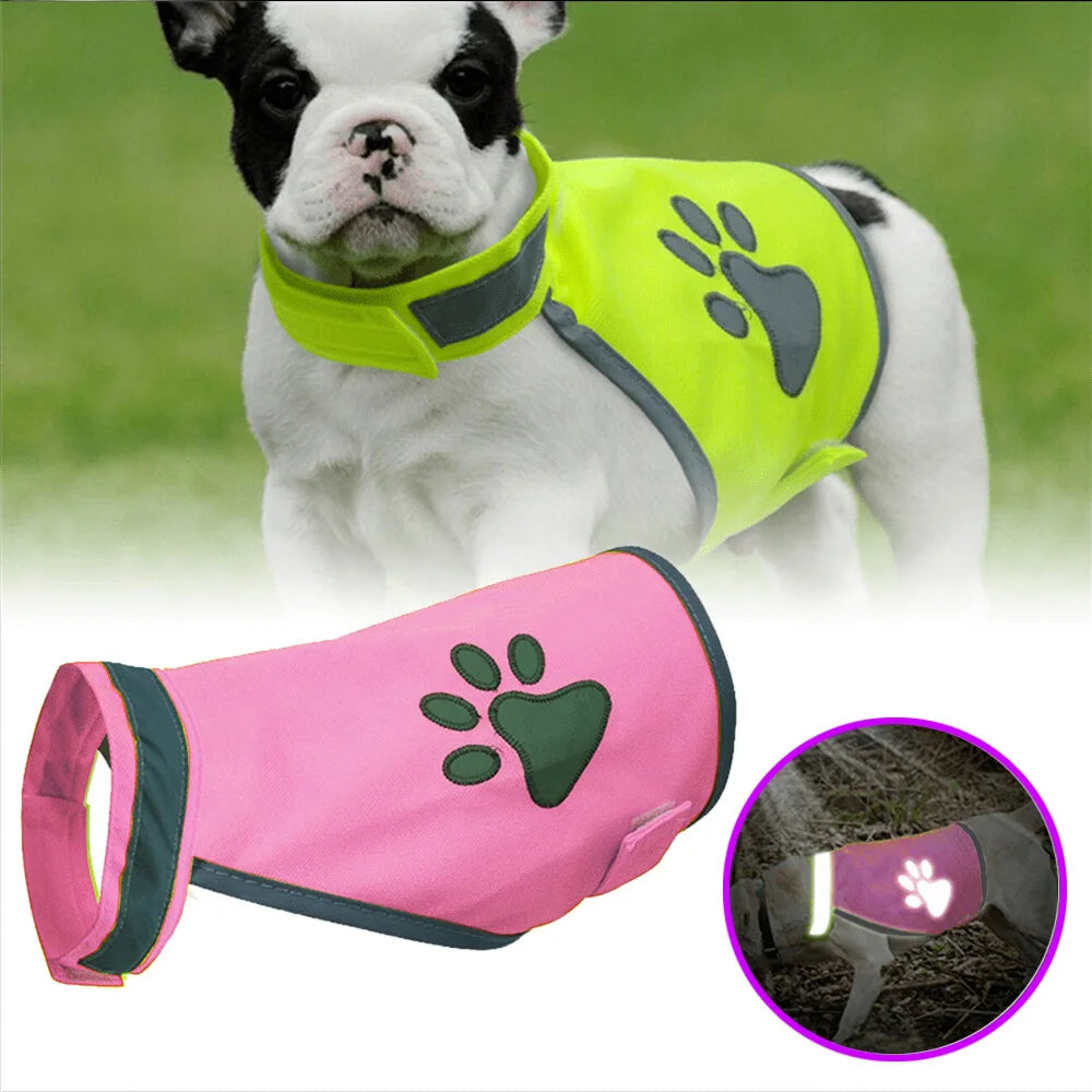 Reflective Dog Vest Clothes Breathable Pet Puppy Dog Safety Outdoor Walking Running Vests For Small Medium Large Dogs Chihuahua