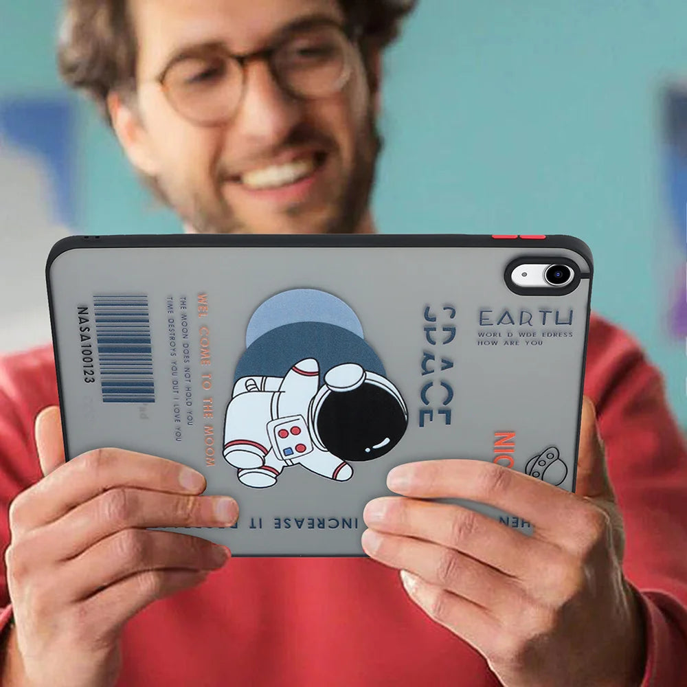 Funda For iPad 10th Gen Case iPad Air 5 4 3 2 Pro 11 Mini 6 Cases For iPad 9th/ 8/7 Generacion 10.2 Cute Kids Astronaut Cover
