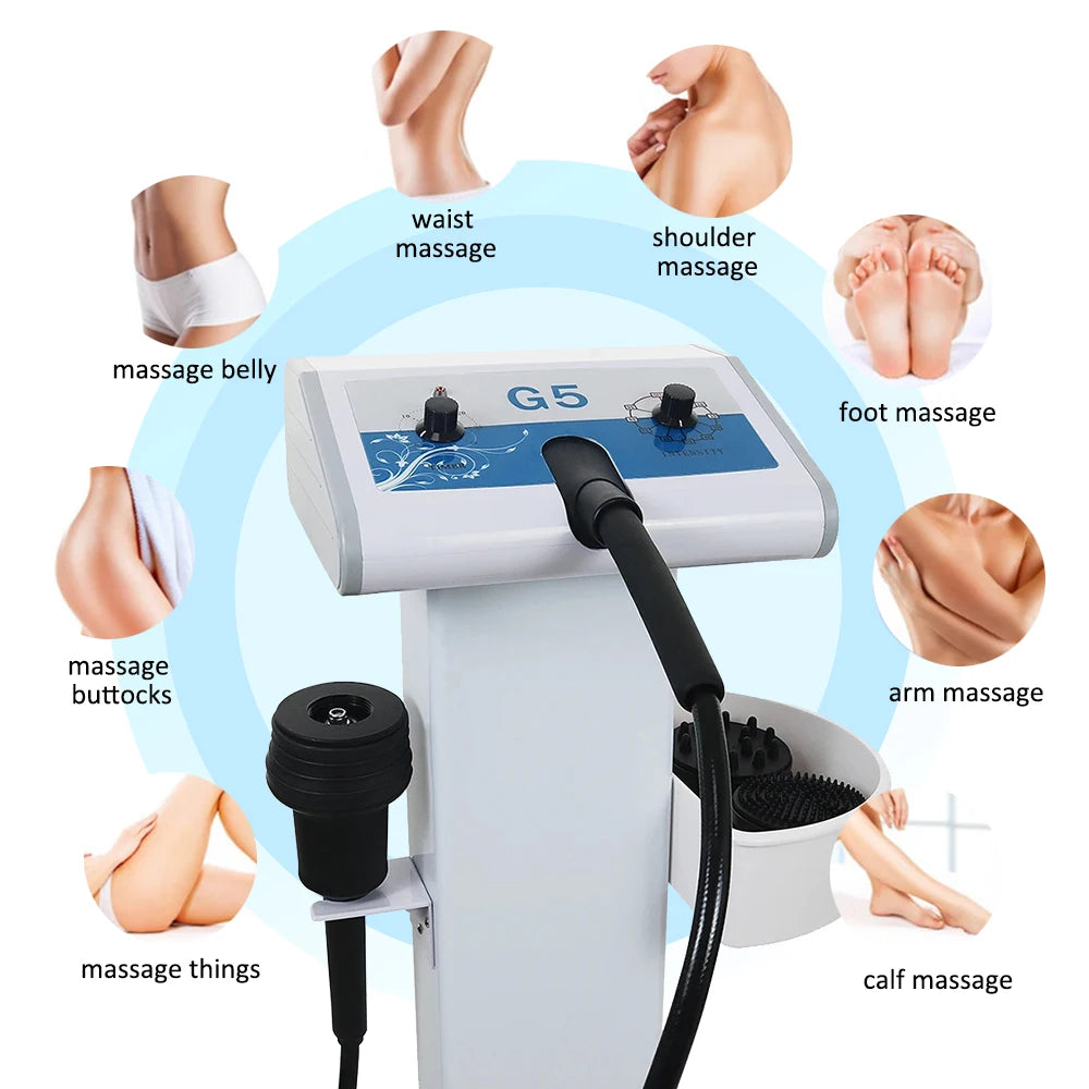 High Frenquency G5 Vibrating Massager Body Slimming Machine Fat Burner Weight Loss Cellulite Removal With 5 Tips Vibrator Device