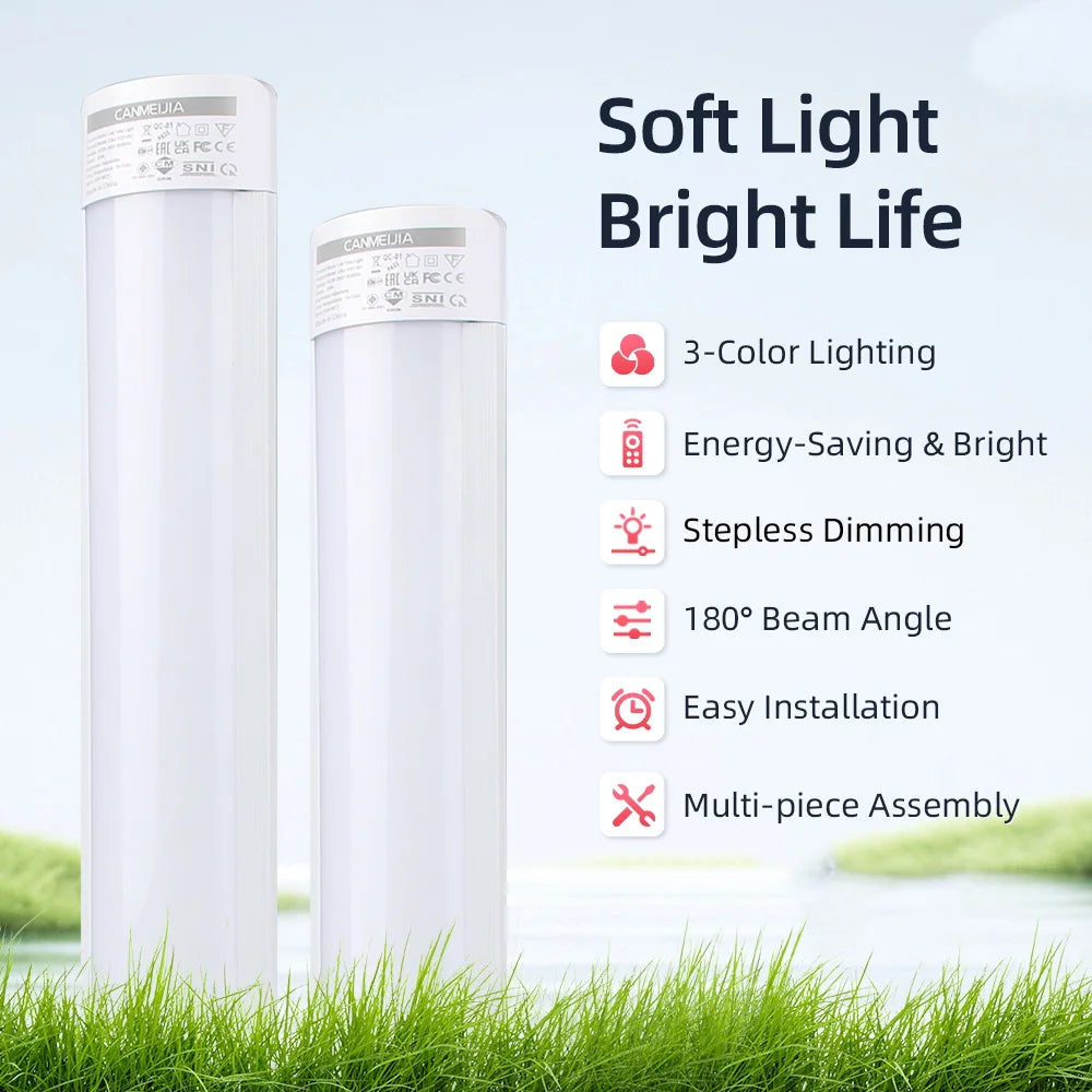 Cabinet LED Lamp Tube Lights Remote Control Dimmable LED Lamp 110-265V Light Bulbs Kitchen Closet Lamps For Home Bedroom Indoor