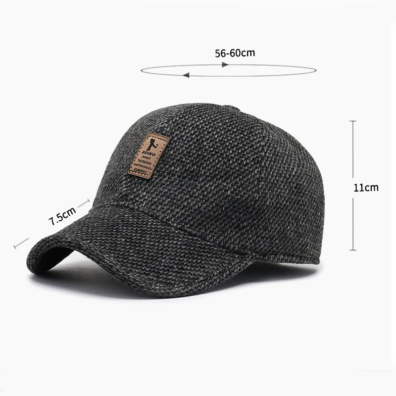 Winter Bomber Hat Men Women Russian Black Leather Ushanka Caps With Ear Flaps Fur Warm Leather Brand Baseball Cap Hats