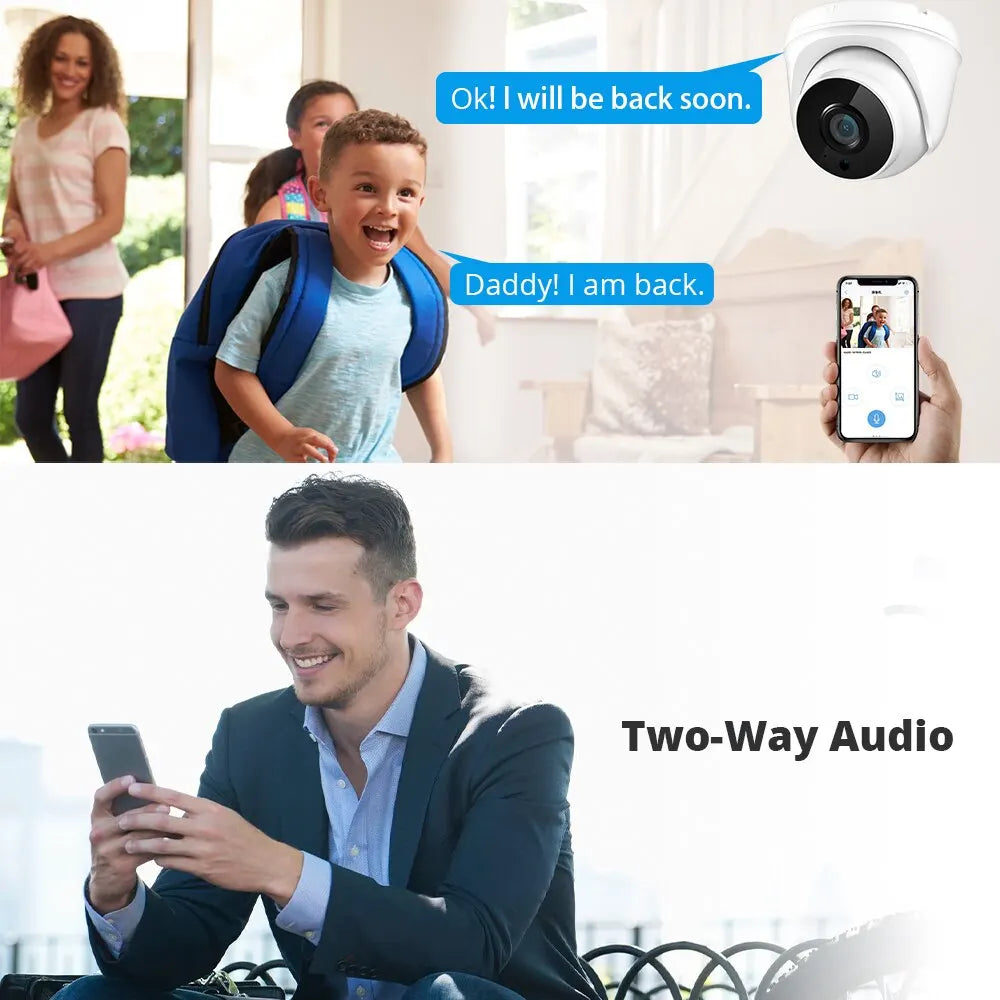 IP Wifi Camera 2.8mm Video Surveillance Indoor Home CCTV Video Camara Two Way Audio Security Protection CamHi CamHipro Wi-Fi Cam