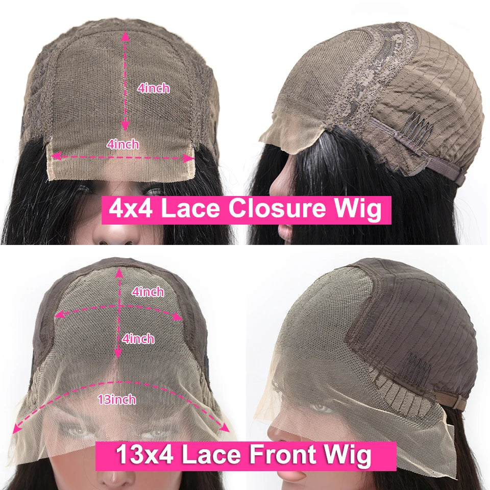 180% 13X6 Lace Frontal Body Wave Wig Transparent Indian Perruques For Women 13X4 Lace Frontal Wig Human Hair Pre Plucked Wig