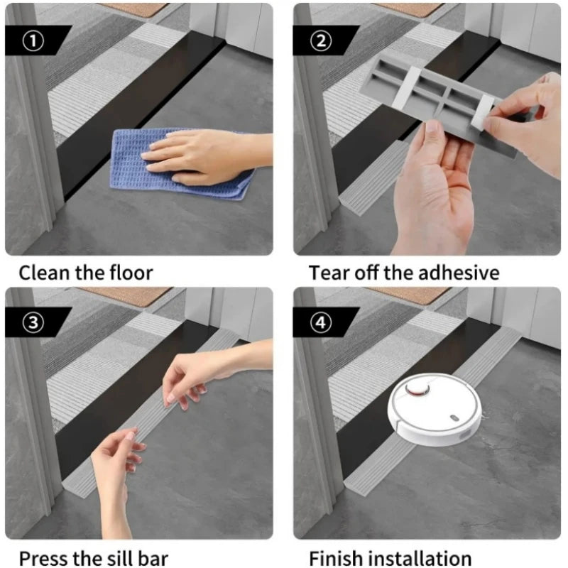Adaptation Threshold Anti-Collision Strip Step Ramp Climbing Mat For XiaoMi Roborock iRobot Roomba Vacuum Cleaner Robot Parts