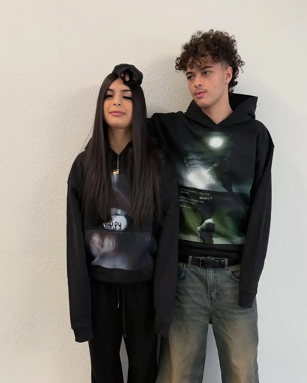 Vintage Style Hoodie Embroidery Print Hoodies Women Grunge Sweatshirt Tops Streetwear Harajuku Gothic Y2k Women Clothing