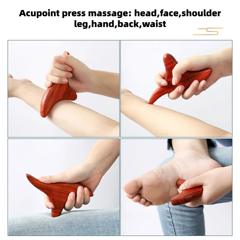 Portable Lightweight Wood Massage Tool Gua Sha for Lymphatic Facial Massage And Muscle Relief Scraping Body Tool for Relaxation