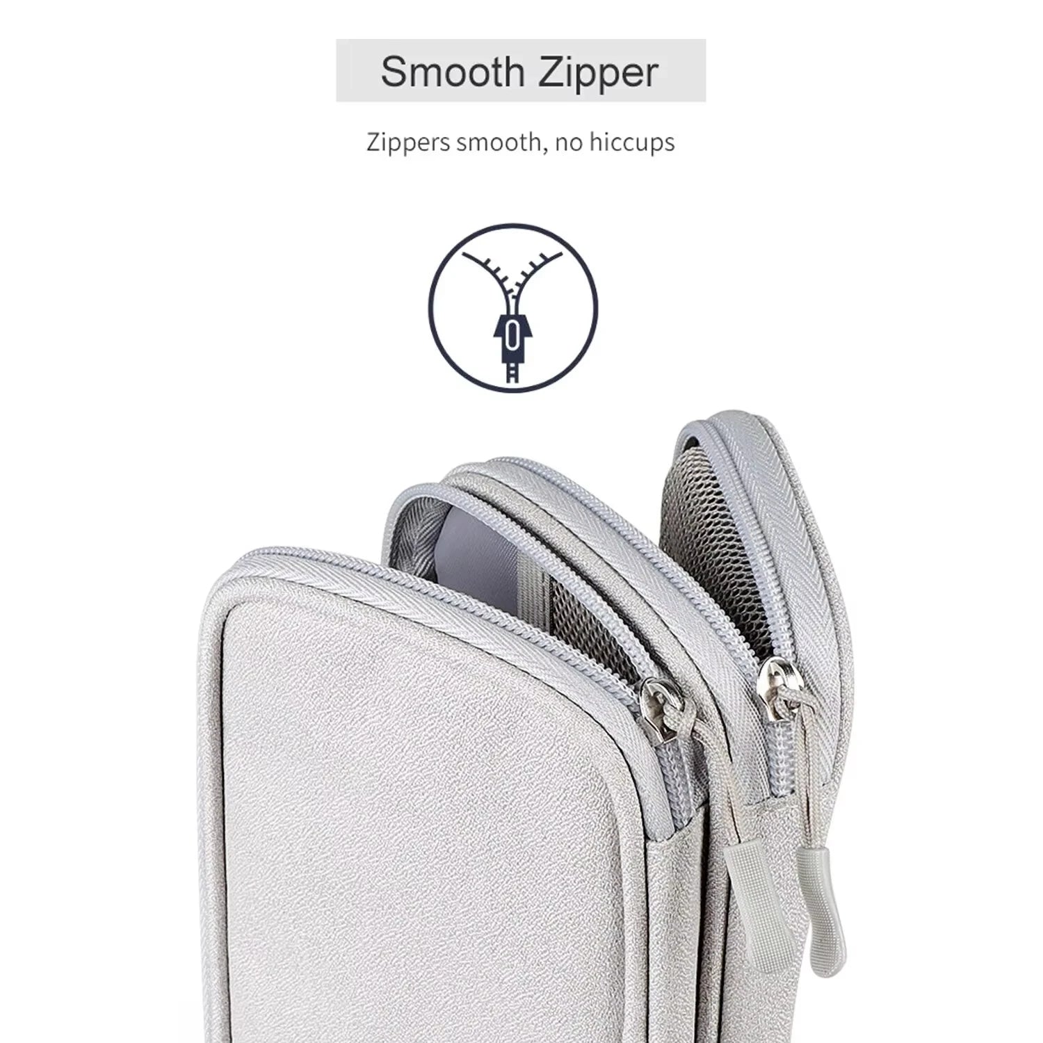 Travel Portable Digital Product Storage Bag Waterproof Double Layer Case for USB Data Cable Organizer Portable Tech Gadget Pouch