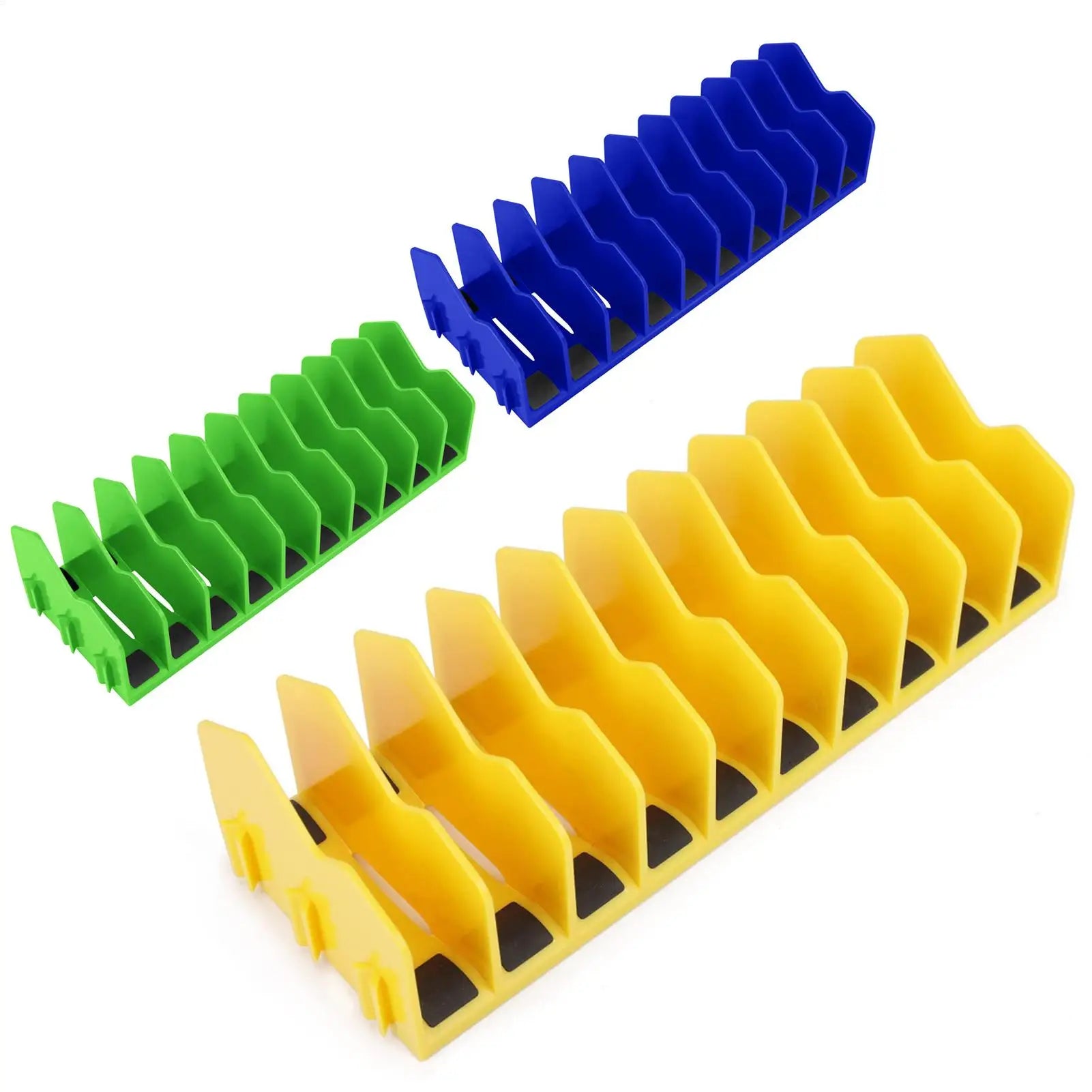 plier organizer rack Organizer Storage Rack Space-Saving Practical with Nonslip Rubber Base 10 Slots Pliers Cutters Organ