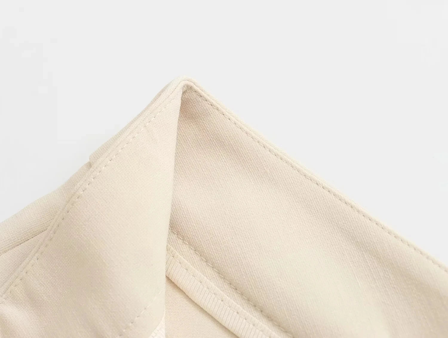 HH Pant Sets For Women Fashion Beige Single Breasted Strapless Slim Tank Top Vest High Waist Straight Pants Office Lady Suit