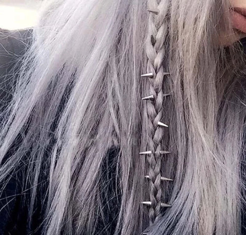 10PCS Hairpins Hair Accessories For Women Dreadlocks Cone Hair Decoration Clip For Braid Africa Stainless Steel Body Jewelry