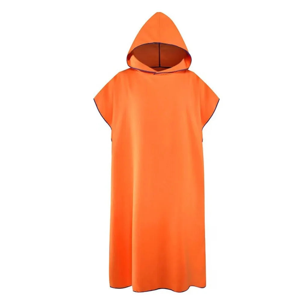 Microfiber Quick-drying Swimming Towels Absorbent Hooded Swimming Dry Towels Quick Dry Windproof Beach Poncho Towels Swimming