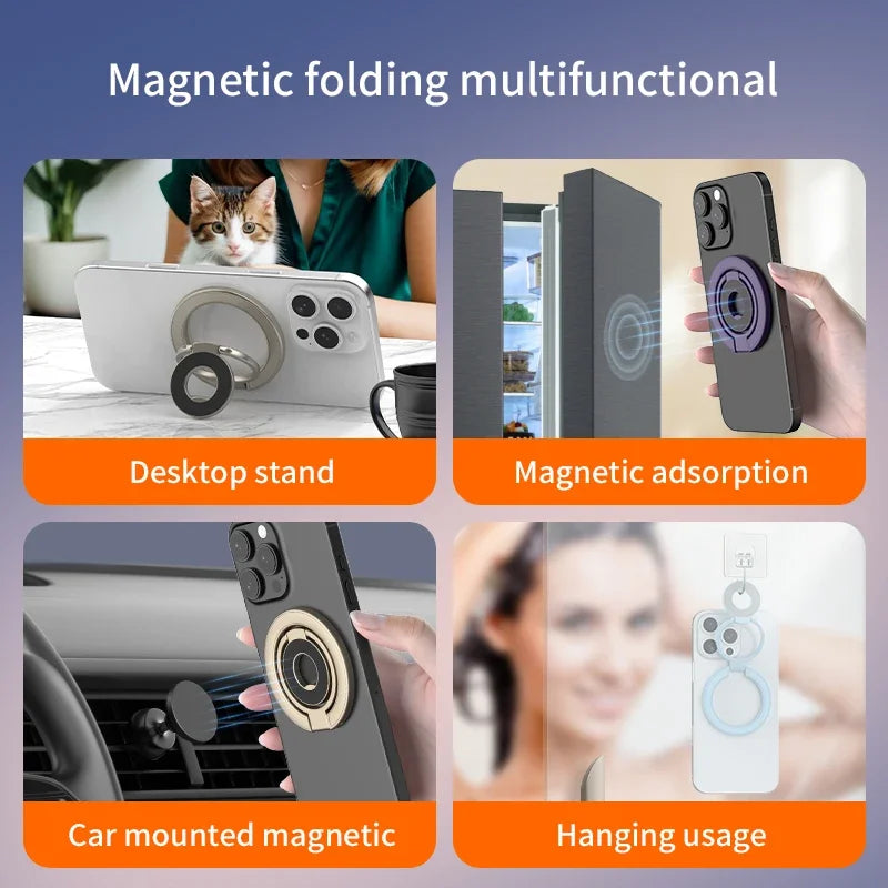 For Magsafe Cellphone Grip Double Sided Magnetic Ring Phone Holder Cellphones Stand Phone Accessories Support Telephone Grip Tok