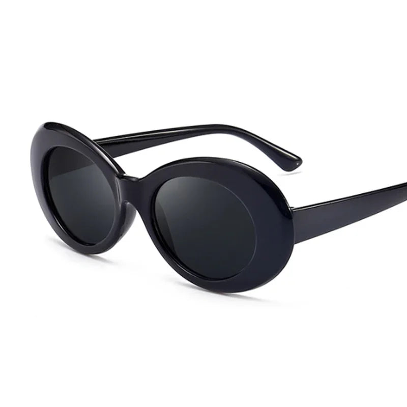 New Retro Oval Sunglasses Man Vintage Fashion Sun Glasses Classic White Black Lentes De Sol Mujer UV400 Gafas De Sol
