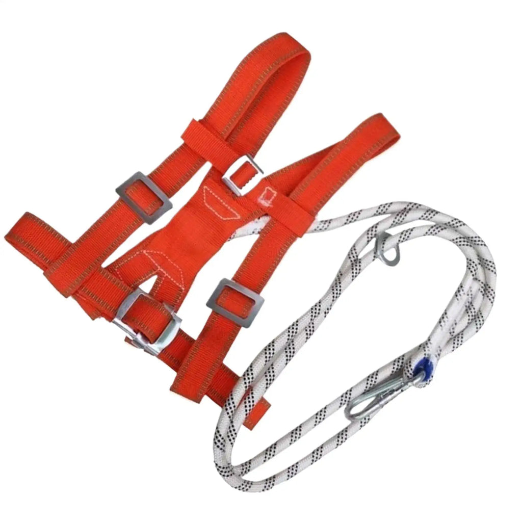 Harness for Construction Shock Absorbing Adjustable Construction Site Body Safety Harness for Men Beginners Professionals Window