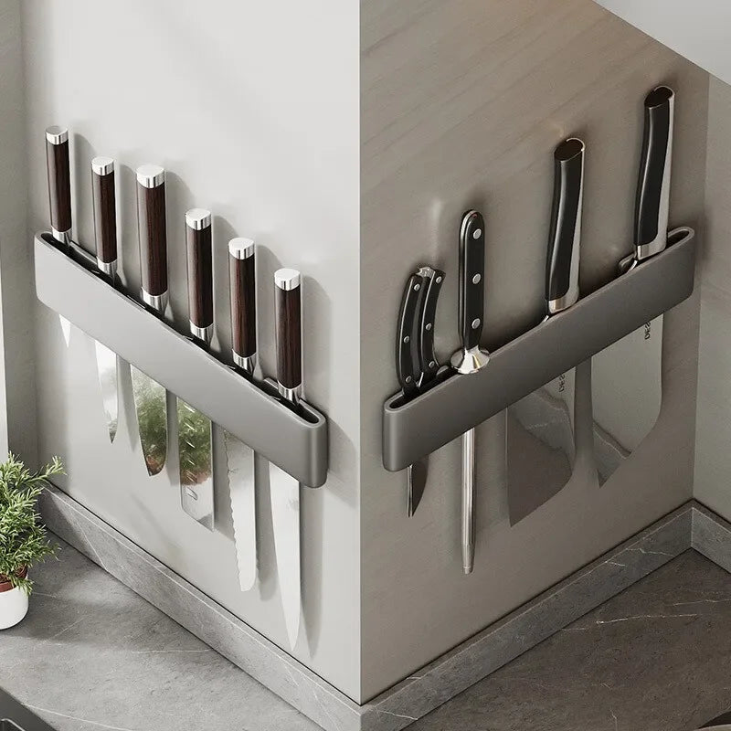 Kitchen Knife Organizer Wall Mounted Multifunctional Kitchen Knife Storage Rack Household Knife Storage Kitchen Storage Supplies