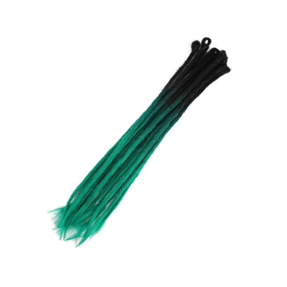 Synthetic Handmade Dreadlocks Hair Extensions Natural Braiding Hair For Black Women Crochet Hair Ombre Colored Crochet Braids