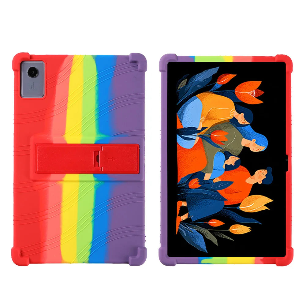 Case for Idea Tab Plus 12.1"2025 TB-365FC Tablet Kids Friendly Silicon Stand Cover Anti drop silicone prote