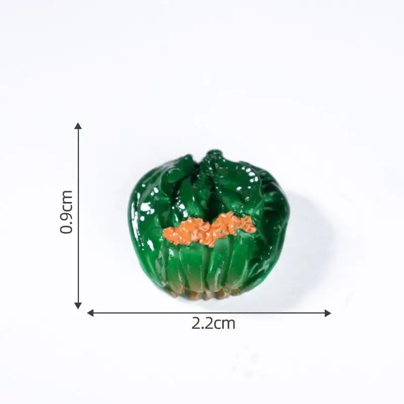 DIY Miniature Dollhouse Kitchen Decoration Accessories; Mini Clay Pot, Plate and Food Model