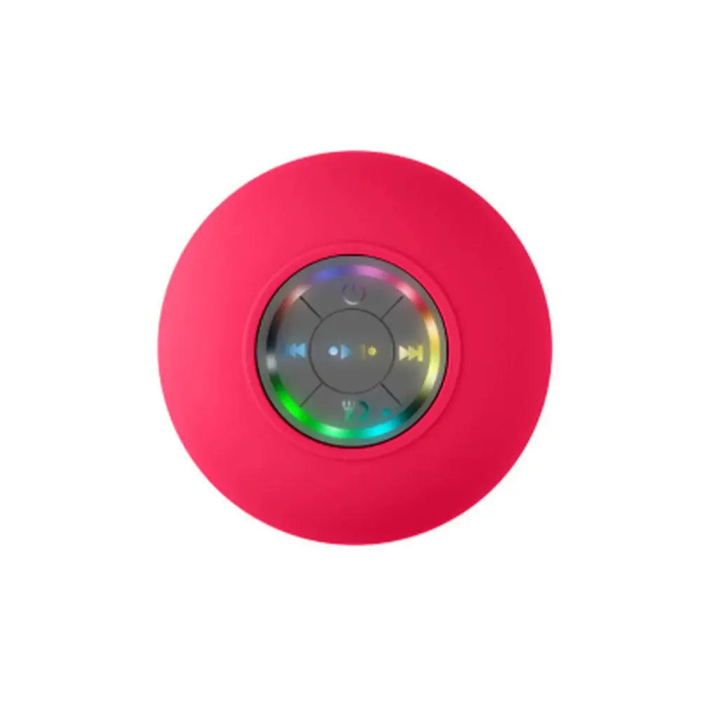 Portable Wireless Bluetooth Speaker LED IPX4 Waterproof Loudspeaker Outdoor Bathroom Large Suction Cup Mini Stereo Sound Box