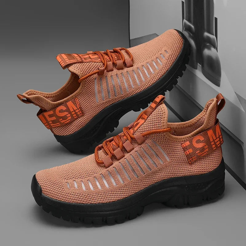 Men's Running Shoes Comfortable Correction Arch Support Breathable Mesh Straps Casual Shoes Gym Training Travel Sports Shoes