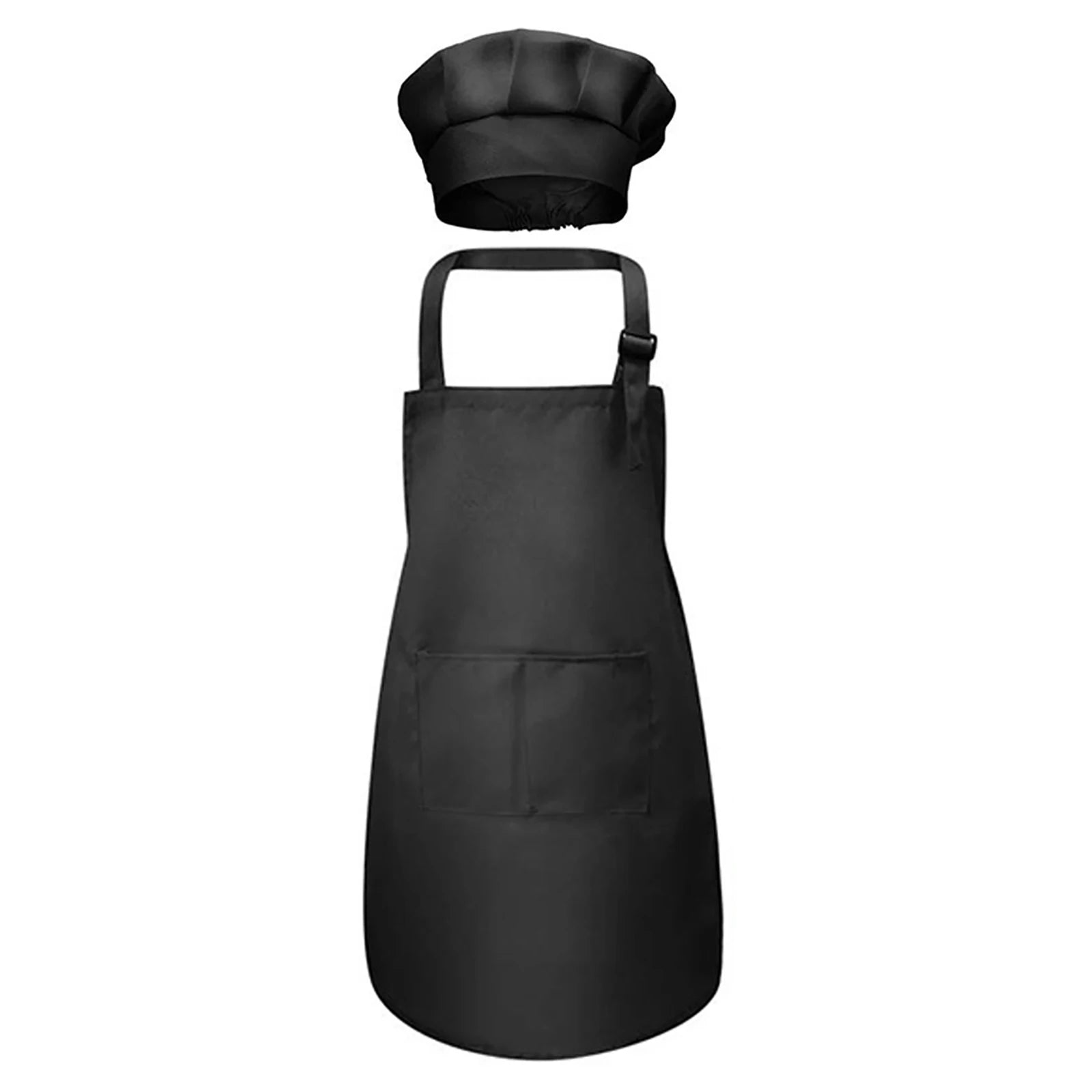 Mens Womens Chef Costume Set Unisex Adult Halter Lace-up Apron with Adjustable Cook Hat for Kitchen Restaurant Hotel Bakeshop