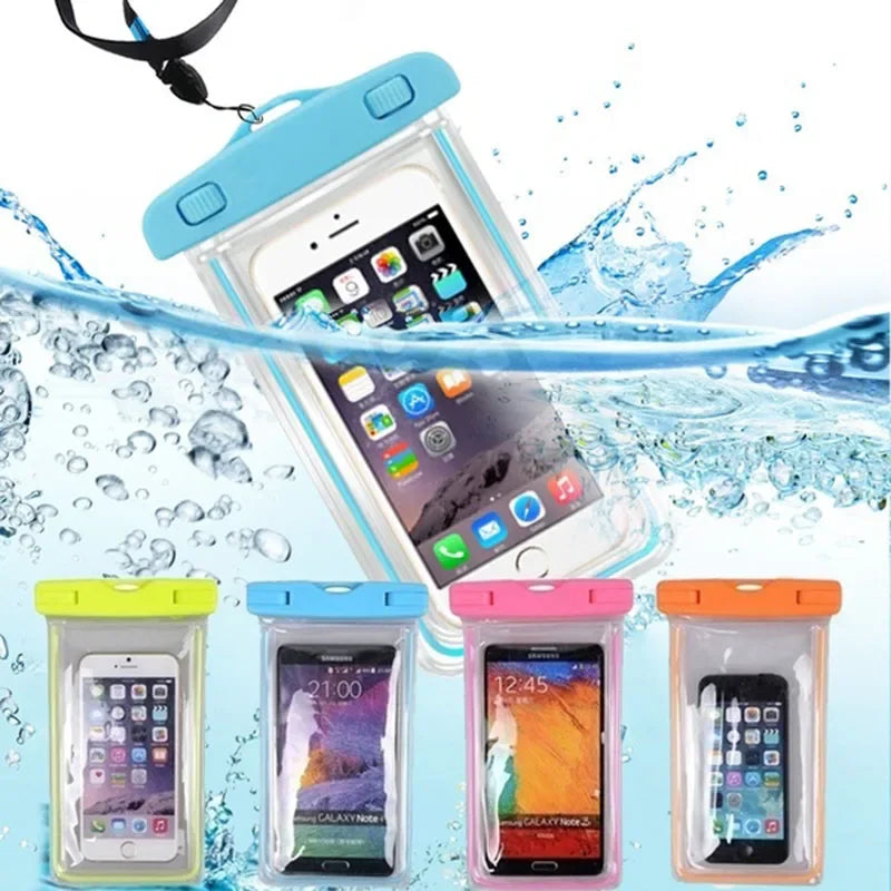 6-Inch Waterproof Phone Pouch for Drift Diving Swimming - Underwater Dry Bag Case Cover for Water Sports Beach Pool Skiing
