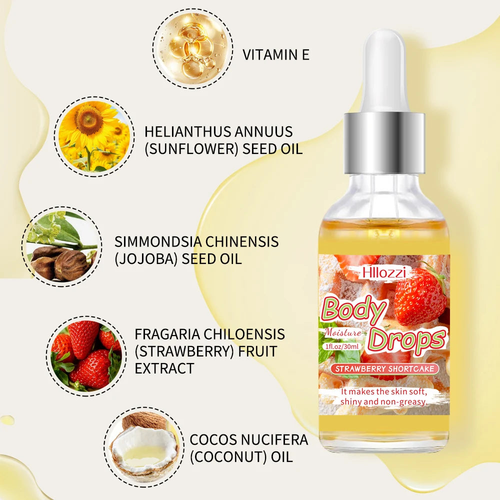 30mlHllozzi women's body oil drops, moisturizing skin, deep moisturizing