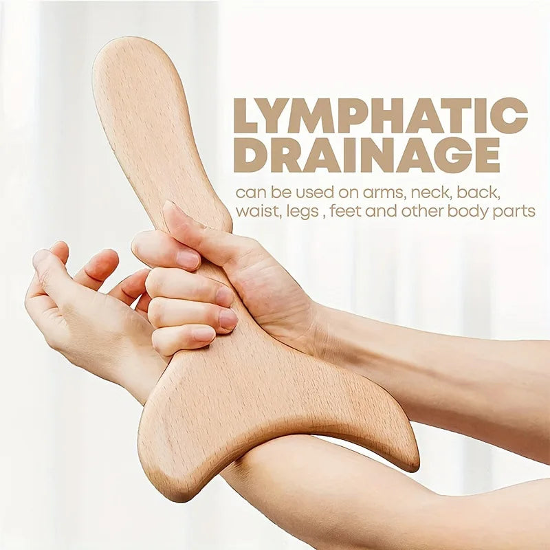 Wooden Massage Tool Gua Sha Body Sculpting Muscle Release Relaxating Pain Relief Therapy for Fitness And Wellness