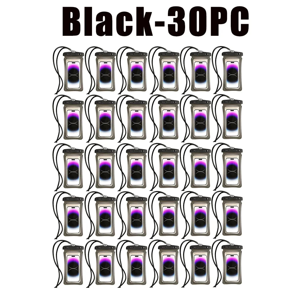 Floating Waterproof Phone Pouch Universal Water Resistant Phone Case Under 7.2 Inches Phone Dry Bag Essential for Water Sport