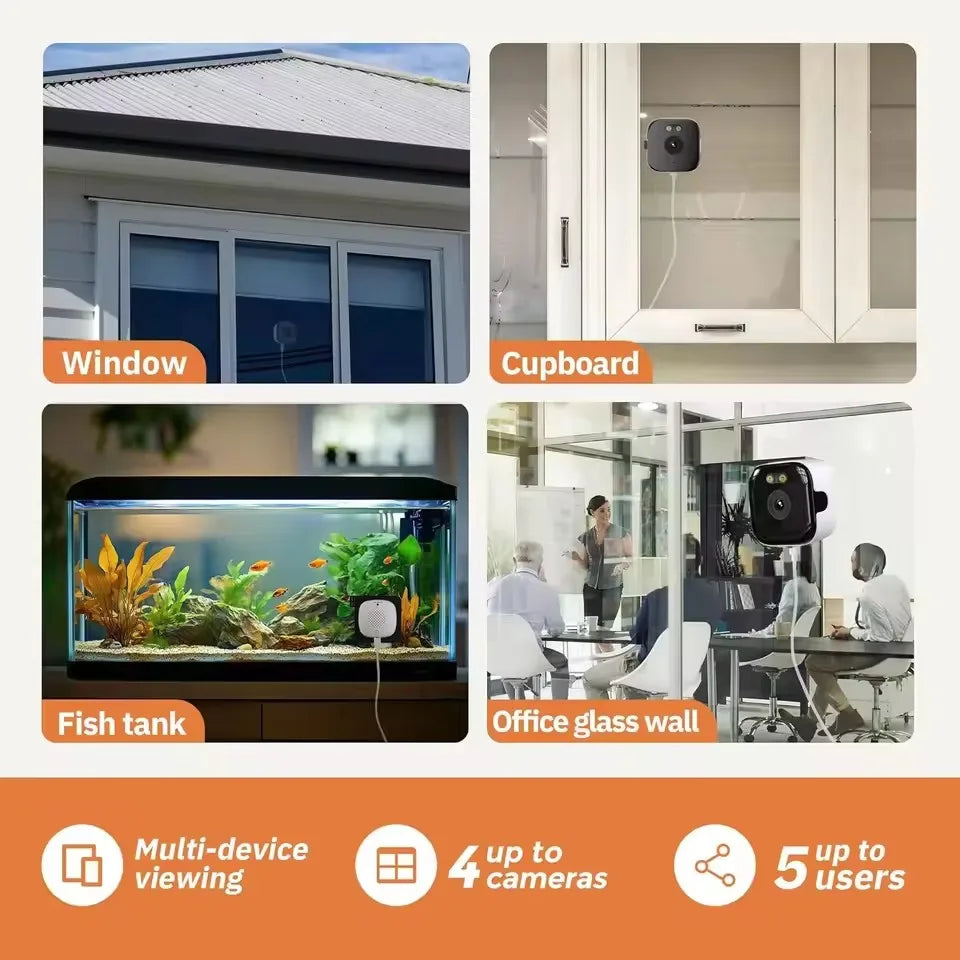 WiFi Camera Safety Monitor Mini 1080P HD Camcorders Indoors Night Version Video Intelligent Camera Security Protection 2026 New