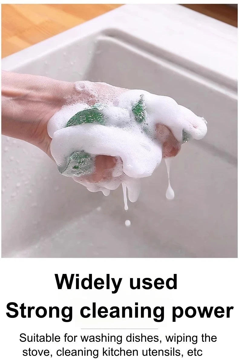 Kitchen Cleaning Sponge Multi-Functional Sponge Brush Set Scratch-free Cleaning Sponge Wipe   for Efficient Home Cleaning Tools