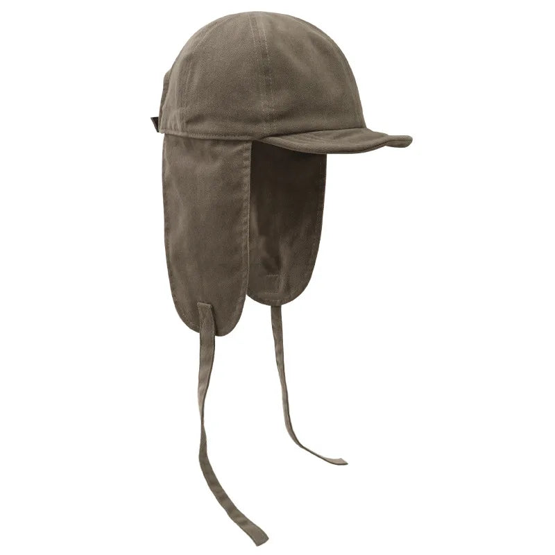 INS Women Men Cotton Auturm Winter Warm Trapper Bomber Hats 2022 Snow Caps Earflap Bonnet Russian Ushanka