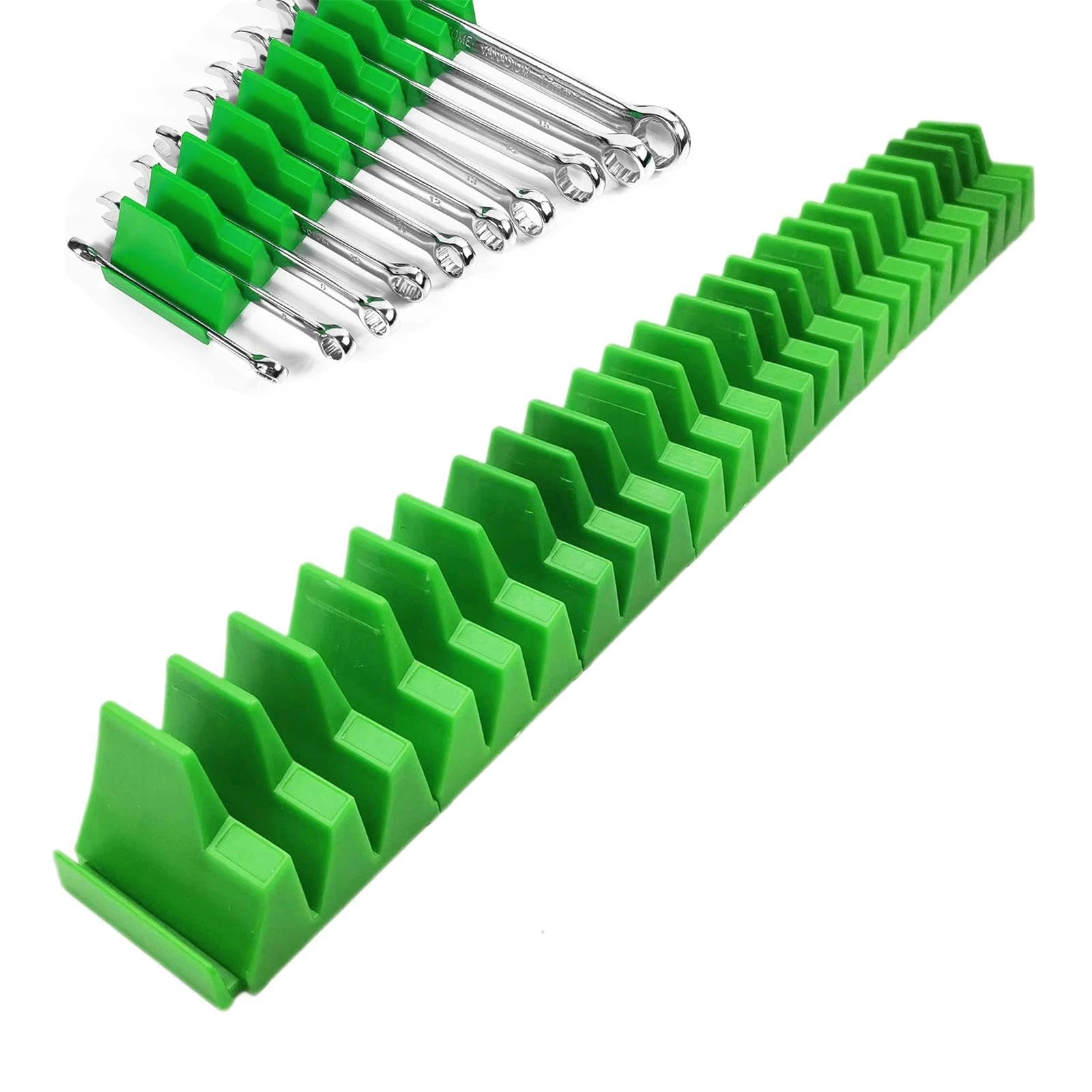 20-Pocket Magnetic Wrench Organizer Wrench Organizer Set for Tool Box Wrench Holder for Tool Durable Spanners Storage Organizer