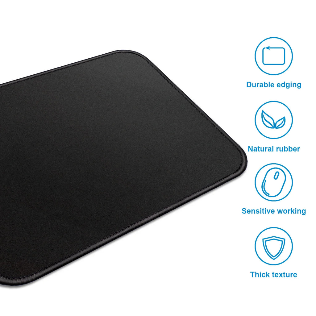 Mouse Pad with Stitched Edge Gaming Mousepad Small Non-Slip Rubber Base Washable Portable for Office Home Computer Laptop mat