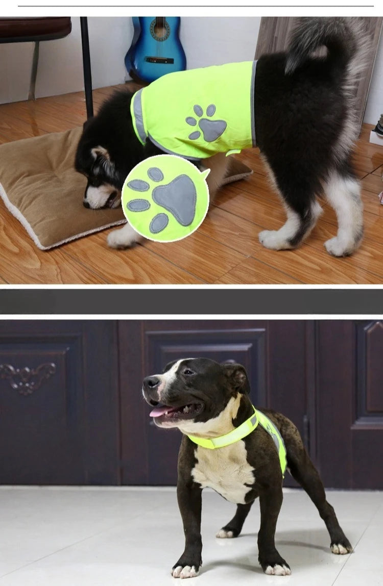 Reflective Dog Vest Clothes Breathable Pet Puppy Dog Safety Outdoor Walking Running Vests For Small Medium Large Dogs Chihuahua