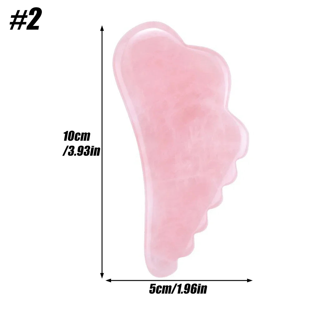 Gua Sha Facial Tools, Jade Gua Sha Massage Tool Comb Edge, Gua Sha Stones for Face, Body Muscle Relaxing Acupuncture Therapy